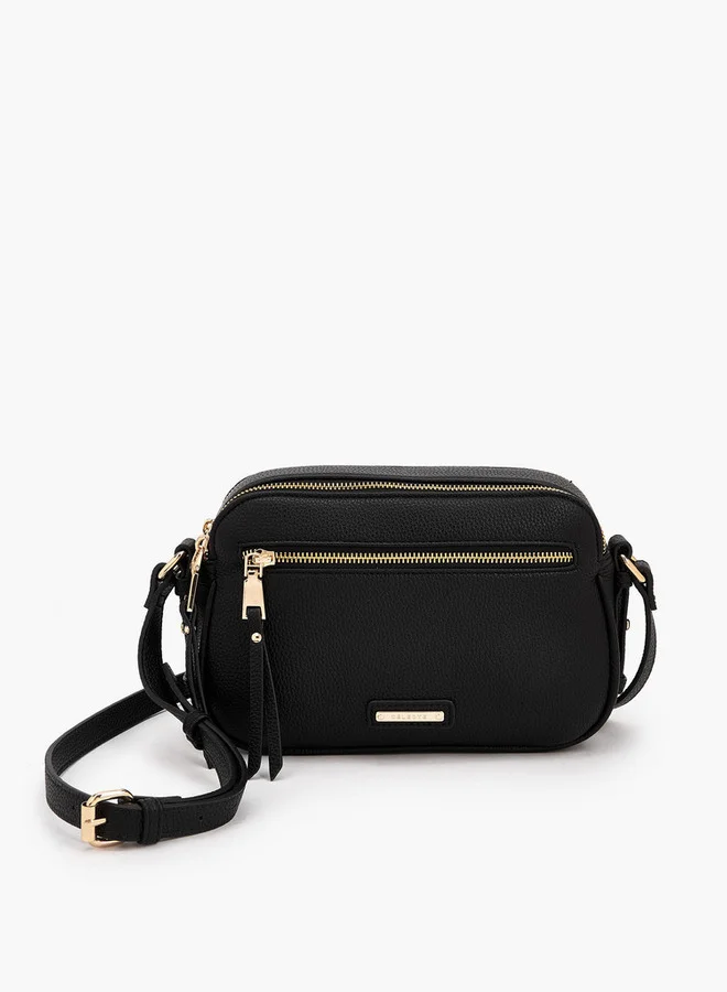 سيليست Textured Crossbody Bag With Adjustable Strap